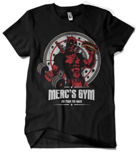 Camiseta de Deadpool de Mercs Gym - Las mejores camisetas de Deadpool - Camisetas de Marvel