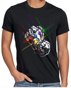 Camiseta de Guantelete del Infinito brillante de Thanos - Las mejores camisetas de Thanos - Camisetas de Marvel