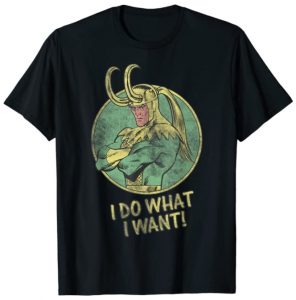 Camiseta de I do what I want de Loki - Las mejores camisetas de Loki - Camisetas de Marvel