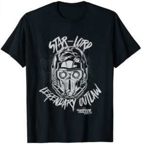 Camiseta de Star Lord Legendary Outlaw - Las mejores camisetas de Star-Lord de Guardianes de la Galaxia - Camisetas de Marvel