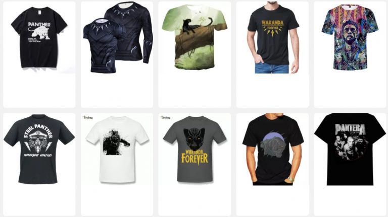 Camisetas De Black Panther De Aliexpress