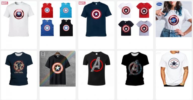 Camisetas De Capitán América De Aliexpress