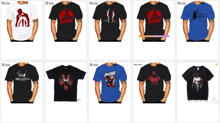 Camisetas De Daredevil De Aliexpress
