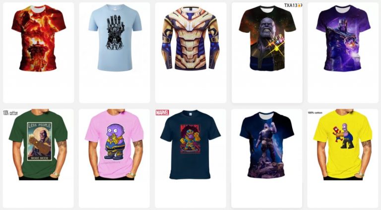Camisetas De Thanos De Aliexpress