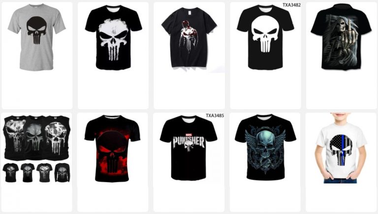Camisetas De The Punisher De Aliexpress
