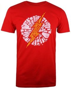 Camiseta de Flash Cracked - Las mejores camisetas de Flash - Camiseta de The Flash de DC