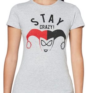 Camiseta de Harley Quinn Stay Crazy - Las mejores camisetas de Harley Quinn - Camiseta de Harley Quinn de DC