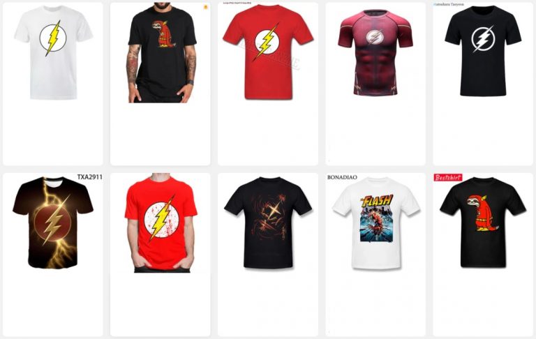 Camisetas De The Flash De Aliexpress