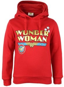 Sudadera De Wonder Woman Roja De Logo. Las Mejores Sudaderas De Wonder Woman De Dc