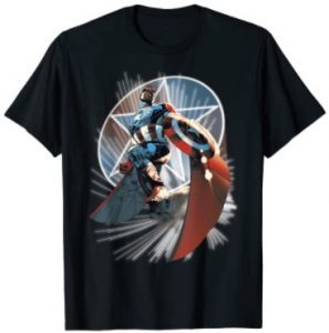 Camiseta De Pose De CapitÃ¡n AmÃ©rica De Falcon De Marvel Studios