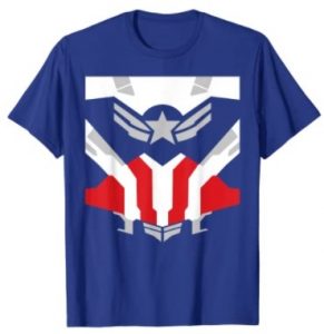 Camiseta De Uniforme De Capitán América De Falcon De Marvel De Falcon