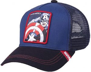 Gorra De Capitán América Con Escudo De Marvel