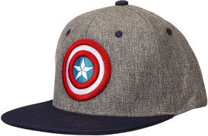 Gorra De Escudo Capitán América Gris De Marvel