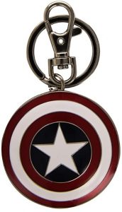 Llavero De Escudo Metalizado De Capitán América De Marvel
