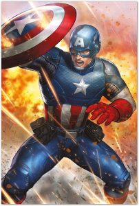 Póster De Capitán América Cómic