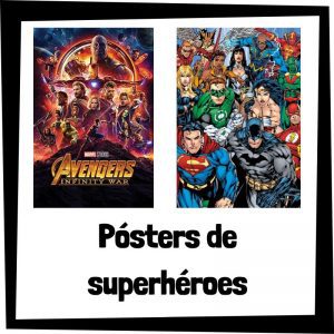 Pósters de superhéroes de Marvel y DC Cómics