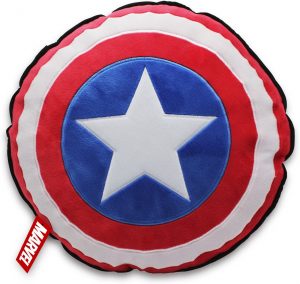 Cojín Circular De Escudo De Capitán América De Marvel