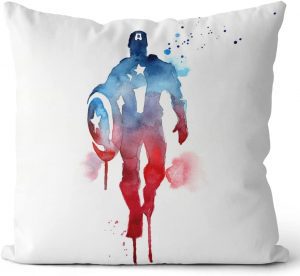 Cojín De Capitán América De Marvel En Acción