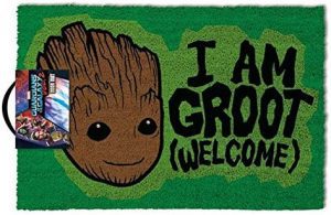 Felpudo De I Am Groot Welcome Verde