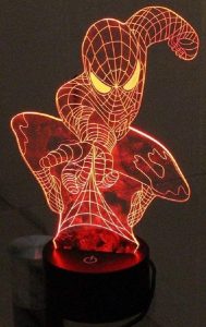 Lámpara De Spiderman Multicolor