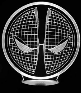 Lámpara De Logo De Deadpool De Marvel
