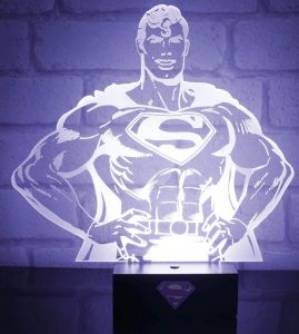 Lámpara De Silueta De Superman