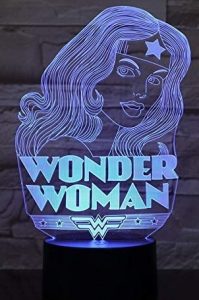 Lámpara De Silueta De Wonder Woman