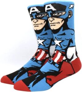 Calcetines De Capitán América Largos