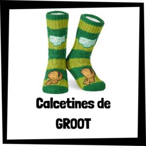 Calcetines de Groot - Los mejores calcetines de Marvel Comics - Calcetín de Groot barato de los Guardianes de la Galaxia
