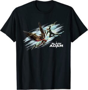 Camiseta De Black Adam Vs Hawkman