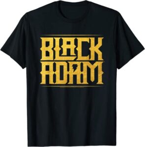 Camiseta De Letras De Black Adam
