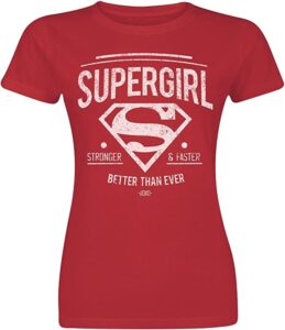 Camiseta De Supergirl Stronger And Faster